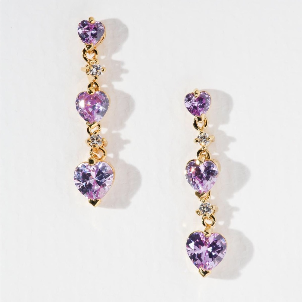New Vanessa Mooney the bewitched earrings Purple - Picture 1 of 13